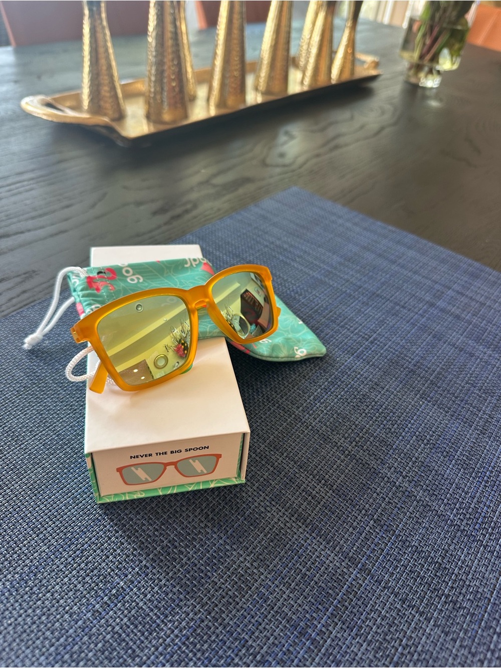 Goodr “Never the Big Spoon”Square-Frame Sunglasses with Mirrored Lenses